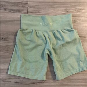 NVGTN Contour Seamless Shorts in Sage Green